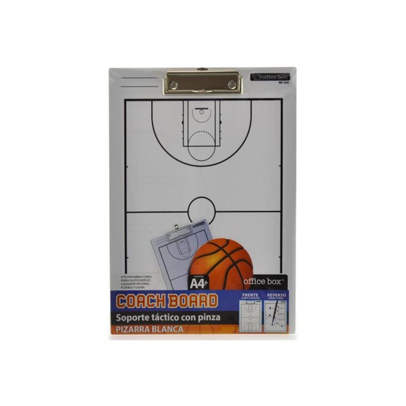 8435258092026-Office Box - Porte-bloc - 2 vues - pour A4 Plus (230 x 320 mm) - basket-ball - blanc-P_405233232_1-0