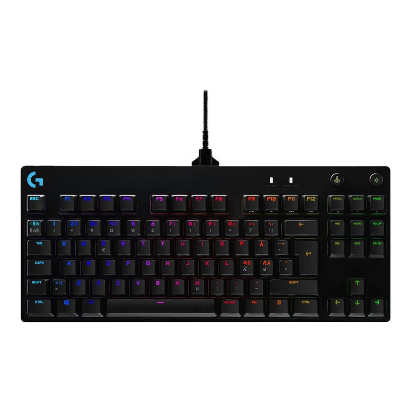 5099206086401-Logitech Clavier de jeu mécanique G Pro - Clavier - backlit - USB - AZERTY - Français - commu-P_405233255_3-2