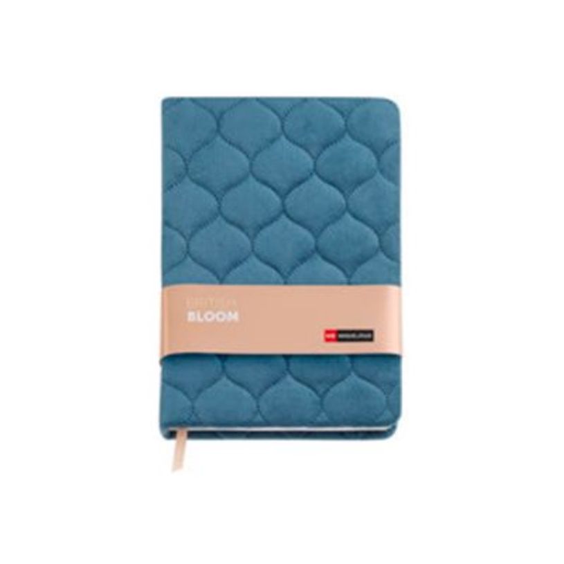 8422593082386-Miquelrius British Bloom - Cahier de notes - A5 (140 x 200 mm) - 80 feuilles / 160 pages - papier blanc - pointillé - couverture bleue - velv-P_405233389_1-0