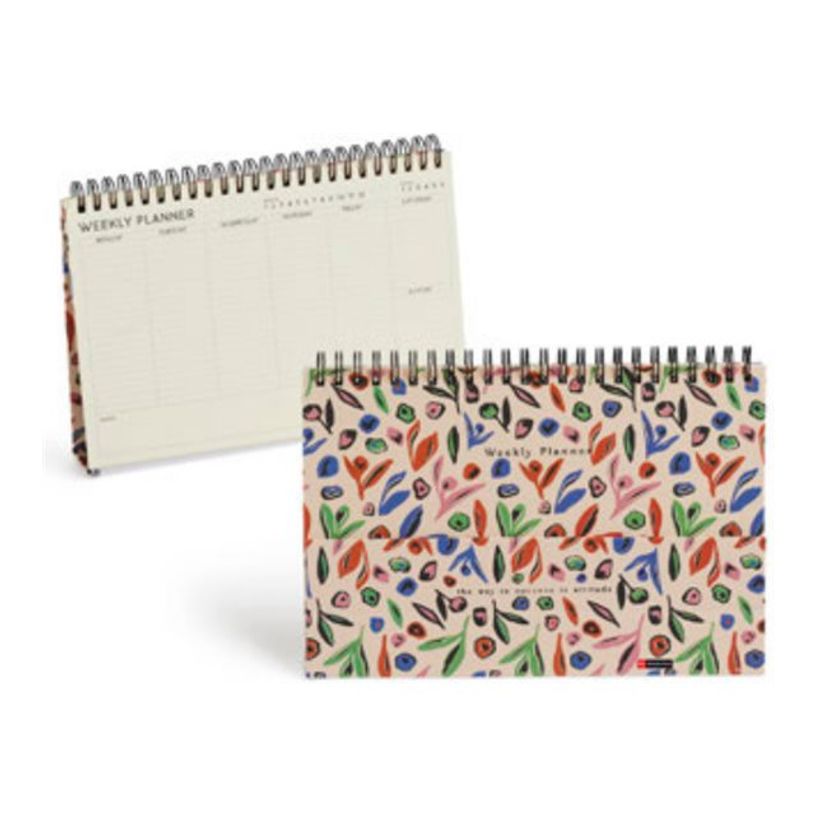 8422593074831-Miquelrius LEAVES IN THE WIND - Planificateur hebdomadaire - semainier - reliure à anneaux métalliques - 150 x 211 mm - 88 feuilles - ivoire - carton recou-P_405233412_1-0