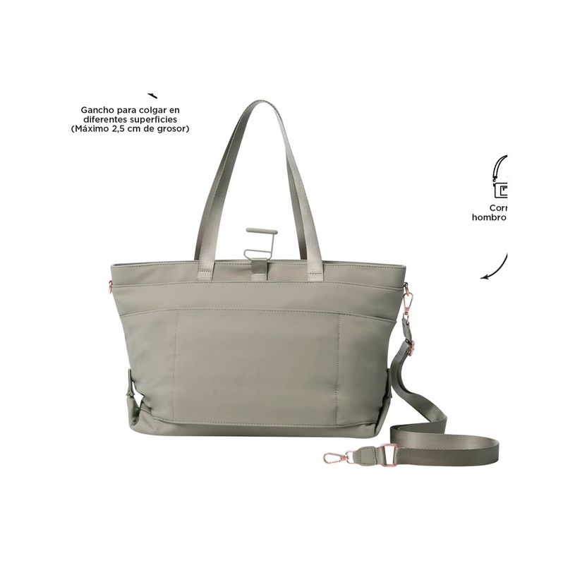 7704758974172-Totto Madrid - Cabas taille L - polyester, matériel métallique - desert taupe-P_405233675_4-0