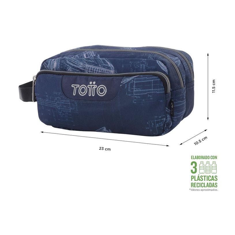 7704758931588-Totto Agapec - Trousse - polyester - imprimé bleu-P_405233782_1-4