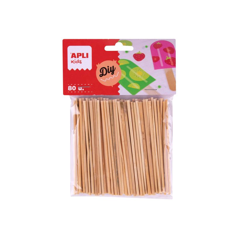 8410782189701-APLI kids - 80 mini batonnets ronds en bois - 100 x 5 mm - pour travaux manuels-P_405233874_4-0