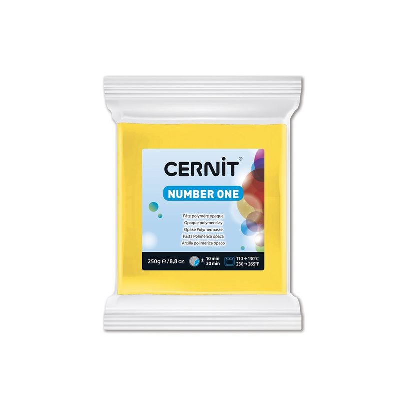 5411711427201-Cernit Number One - Pâte à modeler - 250 g - jaune - argile polymère, PVC-P_405233965_2-1