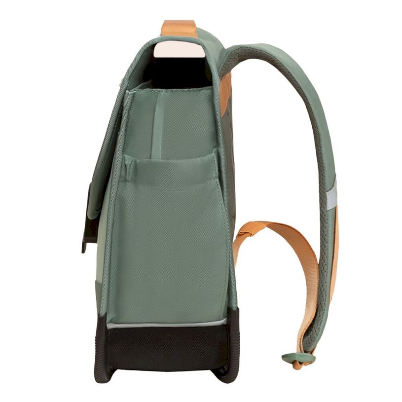-Cartable scolaire Léo - 38 cm - 2 compartiments - kaki - Biopic--2