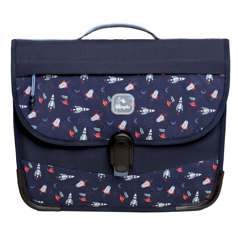 -Cartable scolaire Léo - 38 cm - 2 compartiments - galaxy - Biopic--0