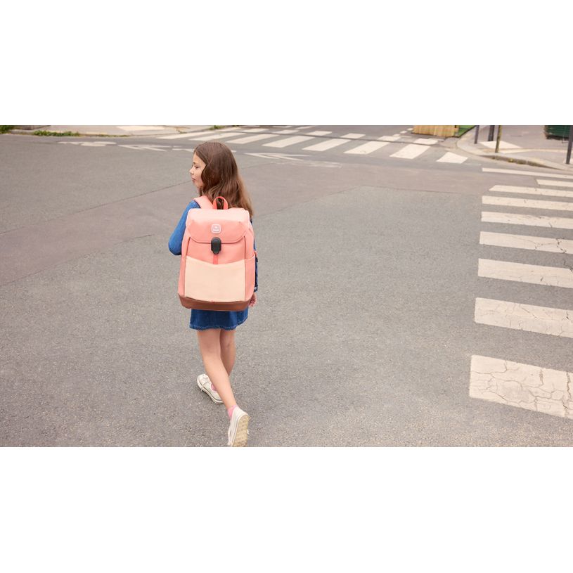 -Sac à dos scolaire Noah - 43,5 cm - 1 compartiment - rose - Biopic--5