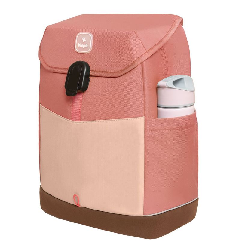 -Sac à dos scolaire Noah - 43,5 cm - 1 compartiment - rose - Biopic--1