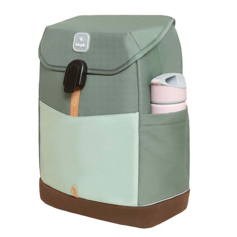 -Sac à dos scolaire Noah - 43,5 cm - 1 compartiment - kaki - Biopic--1