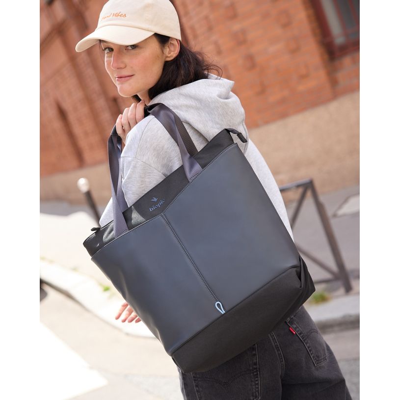 0404052342307-Tote bag Ines - 42,5 cm - 1 compartiment - noir - Biopic--7