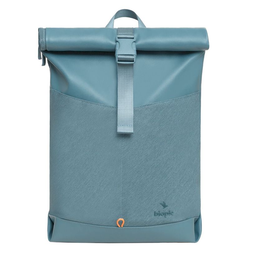 -Roll Top Antoine - 45 cm - 1 compartiment - ciel - Biopic--0