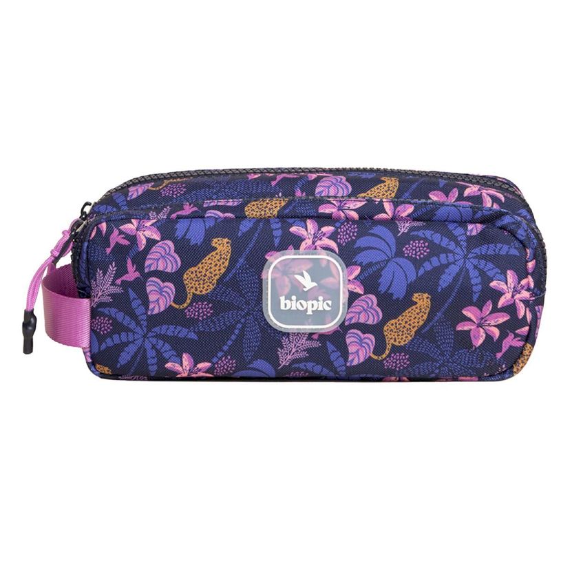 0404052342536-Trousse double entrée scolaire Juliette - 22 x 7 x 9 cm - disponible dans différentes couleurs - Biop--3