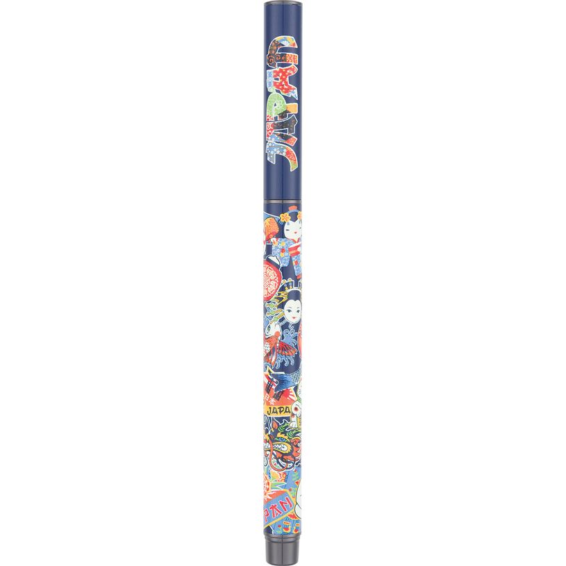 3664447195742-Stylo plume Japon - 5 decors assortis - Oberthur--4