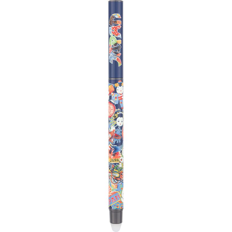 3664447195766-Stylo roller gomme Japon - 5 decors assortis - Oberthur--4