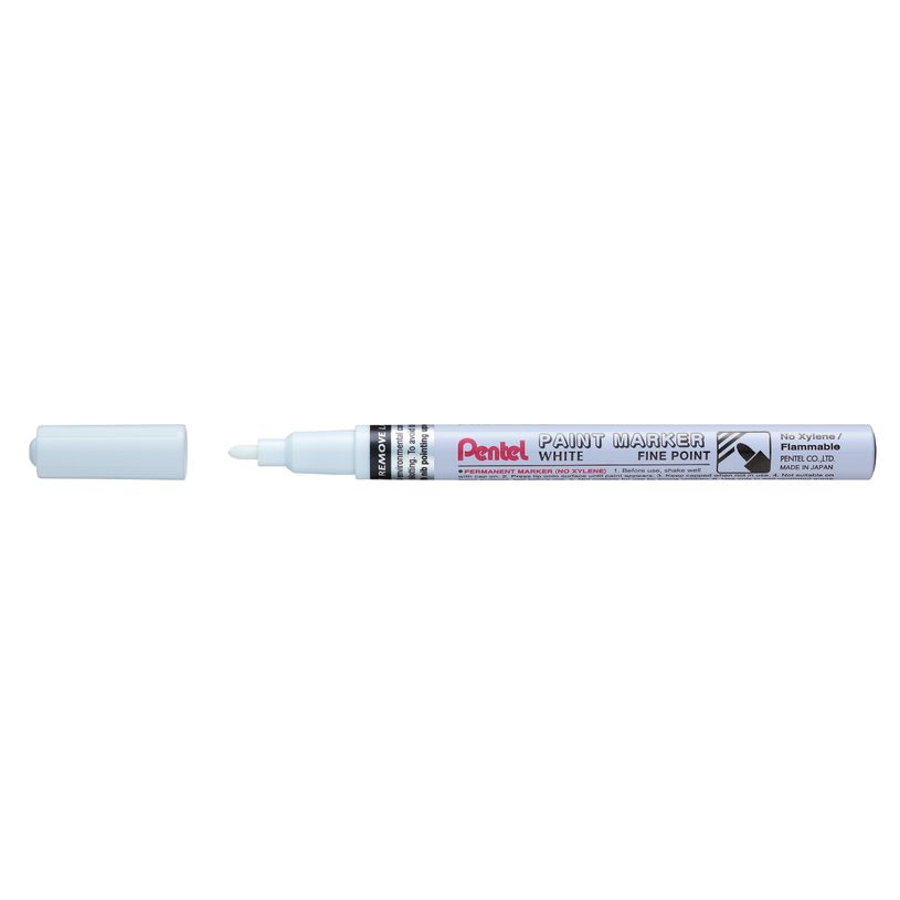 884851025357-Pentel PAINT MARKER - Marqueur permanent - pointe fine - blanc--0