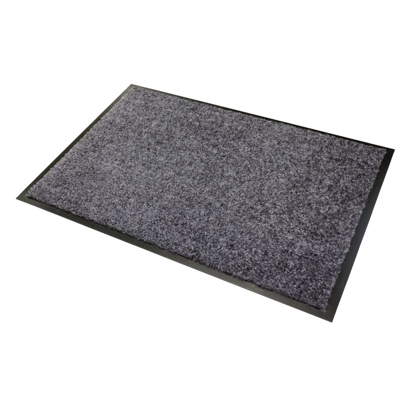 3120901037251-Tapis de sol RAINY - 90 X 60 CM - en polyamide et pvc - anthracite--0