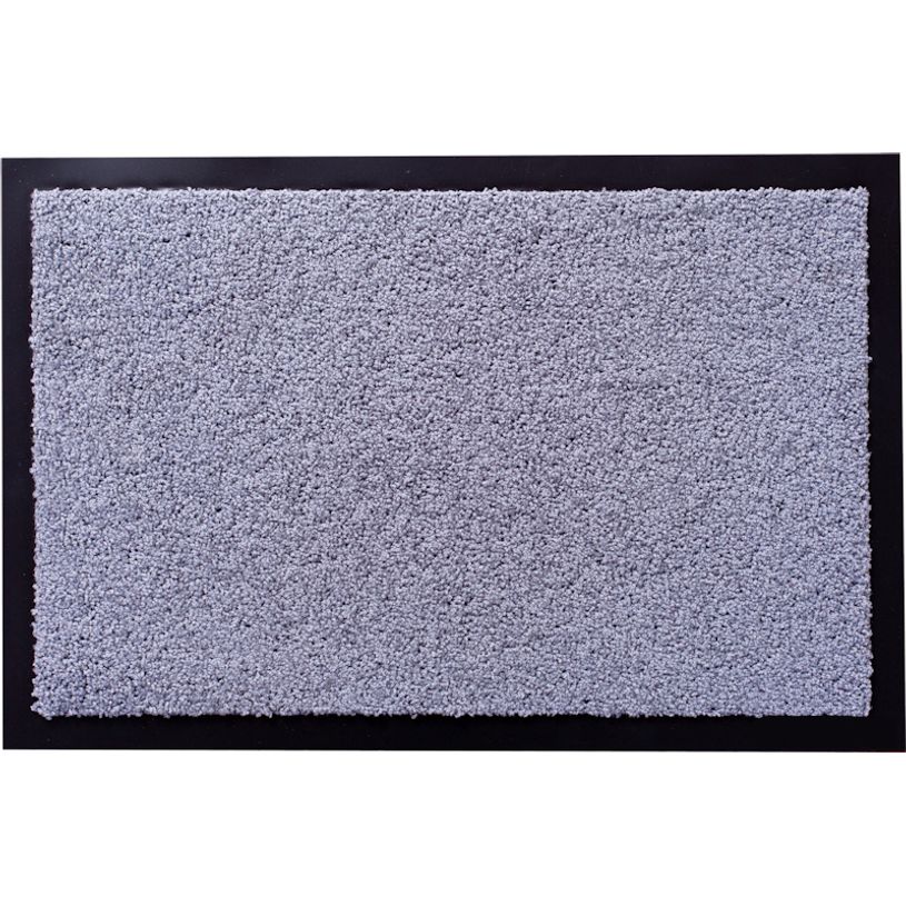 3120901037220-Tapis de sol RAINY - 60 X 40 CM - en polyamide et pvc - gris--0