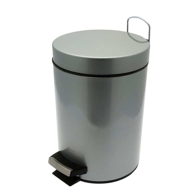 3304993560631-Frandis - Poubelle de salle de bain - 3L - gris--0