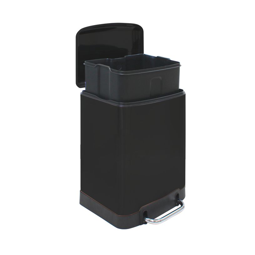 3304993541463-Frandis - Poubelle Urban - carrée - 20L - noir--1