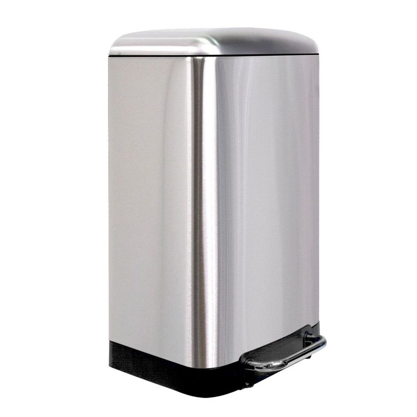 3304993541302-Frandis - Poubelle Urban - rectangulaire  - 30L - inox--0