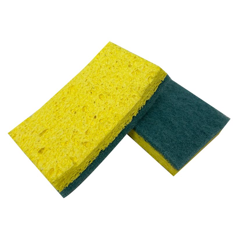 3304991799705-Lot de 2 éponges végétales avec tampon récurrant--0