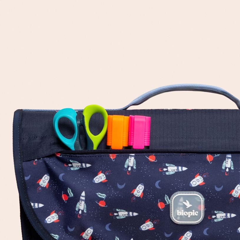 -Cartable scolaire Léo - 38 cm - 2 compartiments - galaxy - Biopic-P_405234215_4-3