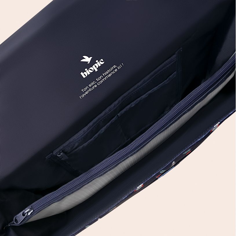 -Cartable scolaire Léo - 38 cm - 2 compartiments - galaxy - Biopic-P_405234215_6-5