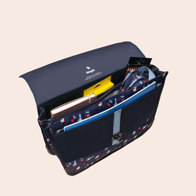 -Cartable scolaire Léo - 38 cm - 2 compartiments - galaxy - Biopic-P_405234215_7-6