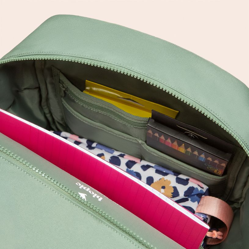 -Sac à dos scolaire Noah - 43,5 cm - 1 compartiment - kaki - Biopic-P_405234218_7-4