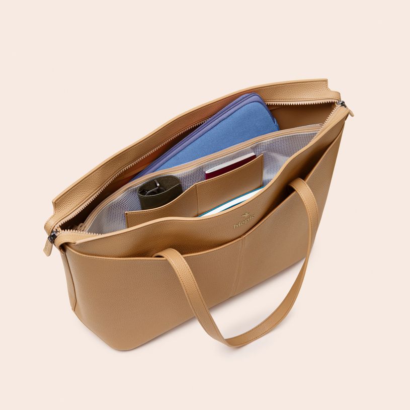 0404052342239-Sac cabas Sofia - 43 cm - 2 compartiments - camel - Biopic-P_405234223_6-2