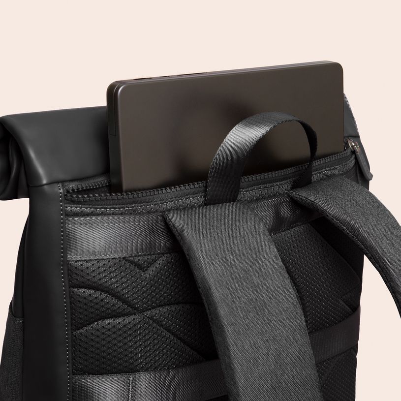 0404052342390-Roll Top Antoine - 45 cm - 1 compartiment - noir - Biopic-P_405234239_6-4