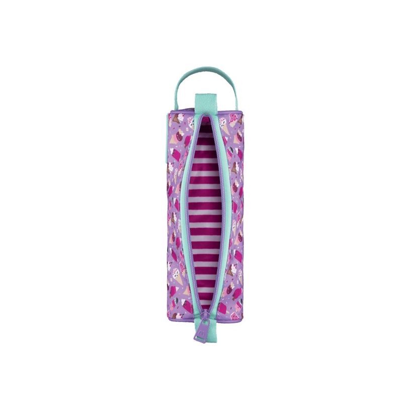 3154149329052-Trousse Scolaire Ronde en Polyester - Fermeture Éclair en Nylon - Motif Yummy-P_405234313_7-1