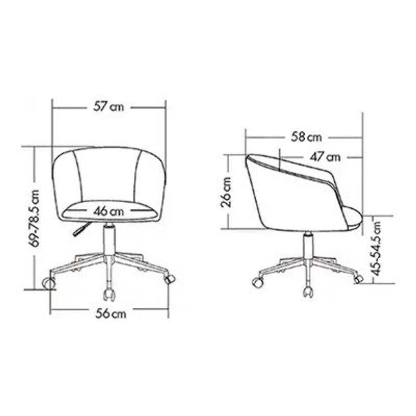 3760185022163-Fauteuil ARCO - avec roullettes - jaune safran-P_405234329_2-5