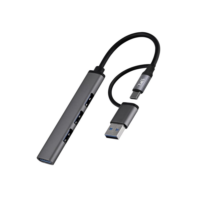 3303170116043-T'nB iClick - Hub - ultra mince - 1 x SuperSpeed USB 3.0 + 3 x USB 2.0 - de bureau-P_405234333_1-5