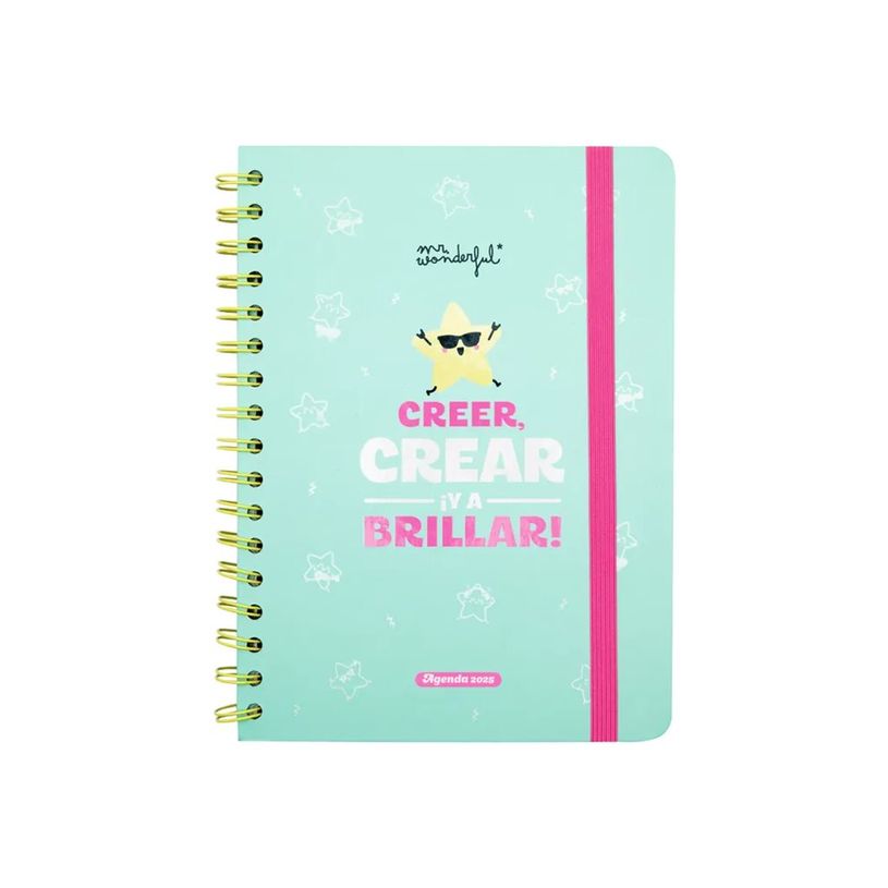 8445641050984-Mr. Wonderful Wonder Creer, crear iy a brillar - Agenda - 2025 - semainier - reliure à anneaux métalliques - 156 x 2-P_405234368_10-0