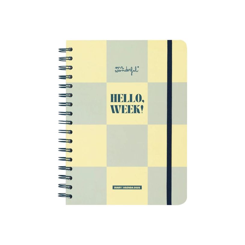 8445641050458-Mr. Wonderful Basic Hello, week! - Agenda - 2025 - semainier - 175 x 225 mm - 160 pages --P_405234375_14-0