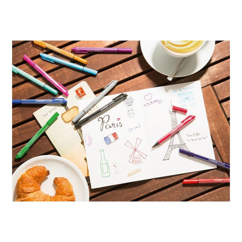 4006381581943-STABILO pointMax ARTY - Feutre - couleurs assorties - encre à l'eau - 0.8 mm - moyen (pac-P_405234763_6-4