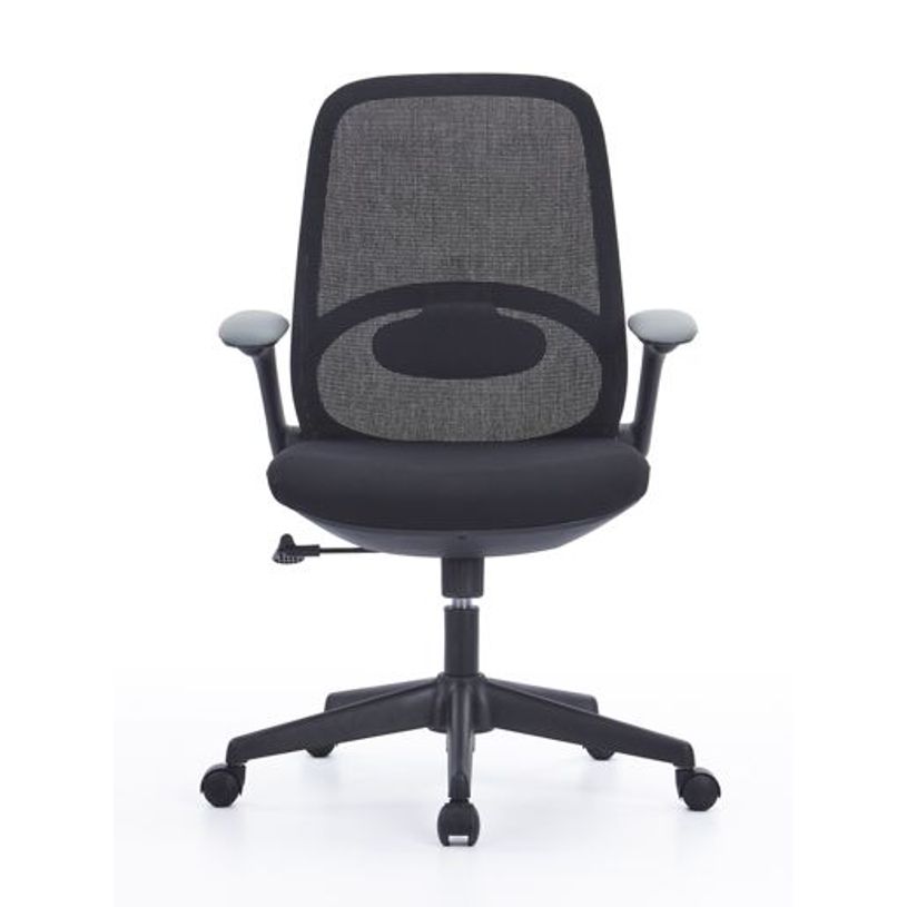 3760388581207-Fauteuil de bureau VEGA - accoudoirs rabattables - noir-P_405234812_1-1