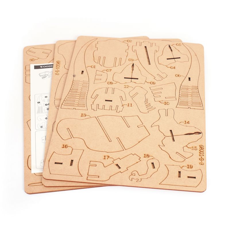 3532436509330-Maquette bois 3D - T-Rex - 49 pièces--1