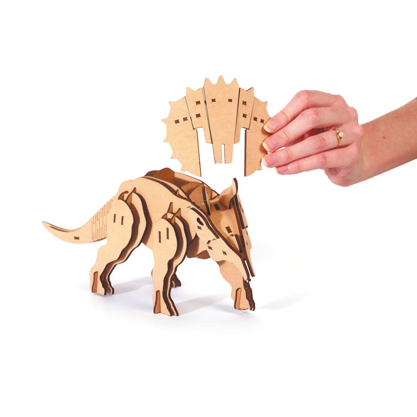 3532436509354-Maquette bois 3D - Triceratops - 55 pièces--1