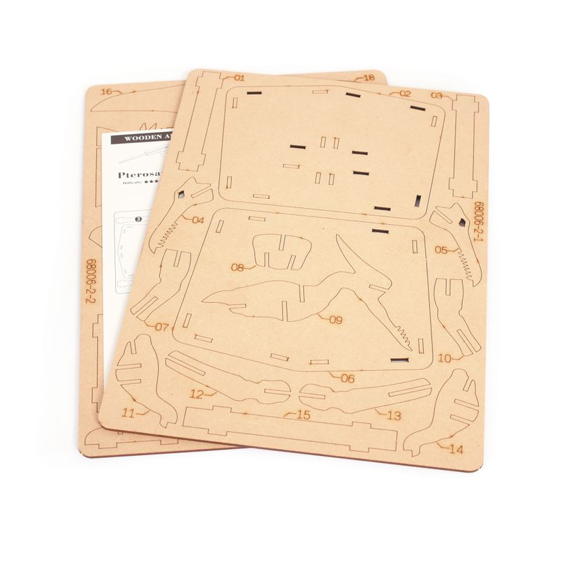 3532436509361-Maquette bois 3D - Pterosaure - 31 pièces--2