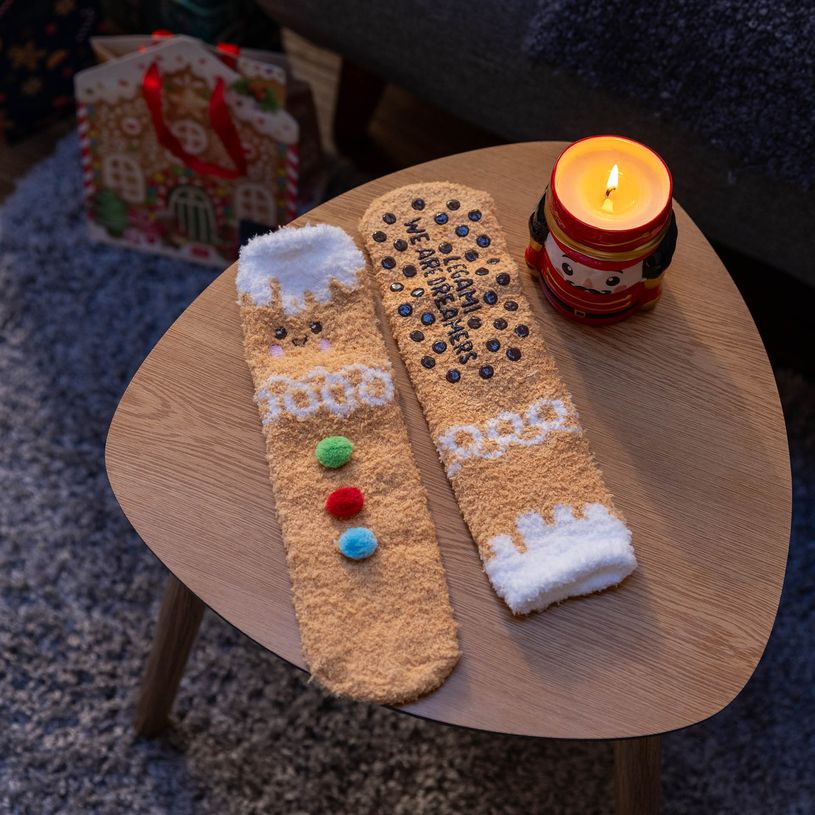 8052694020842-Legami - Chaussettes Antidérapantes Enfant Gingerbread--3