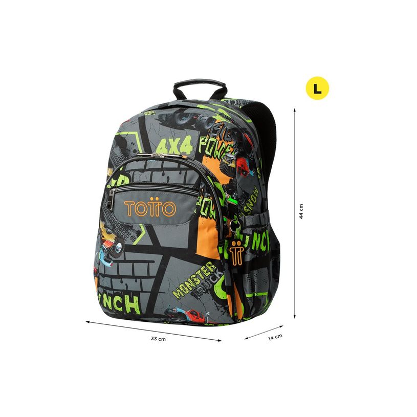 7704758952255-Totto - Sac à dos - Watercolors - matériau recyclé hautement résistant (RPET), polyest-P_405235024_4-5