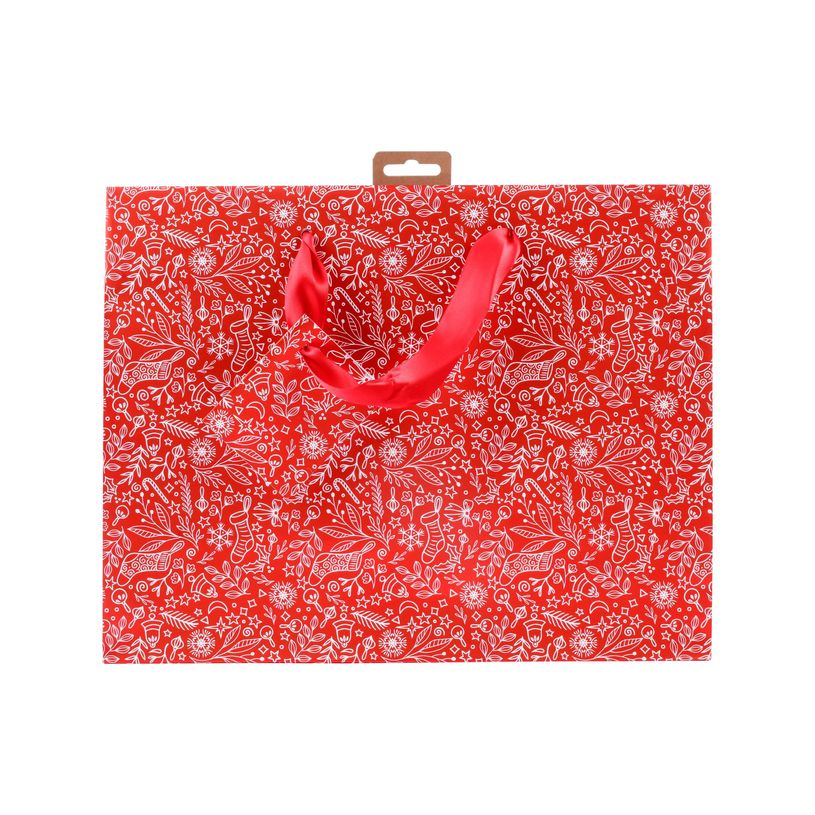 3329682129173-Clairefontaine Santa - Sac cadeau - 32 cm x 13 cm x 24.5 cm - rouge et blanc-P_405235048_3-1