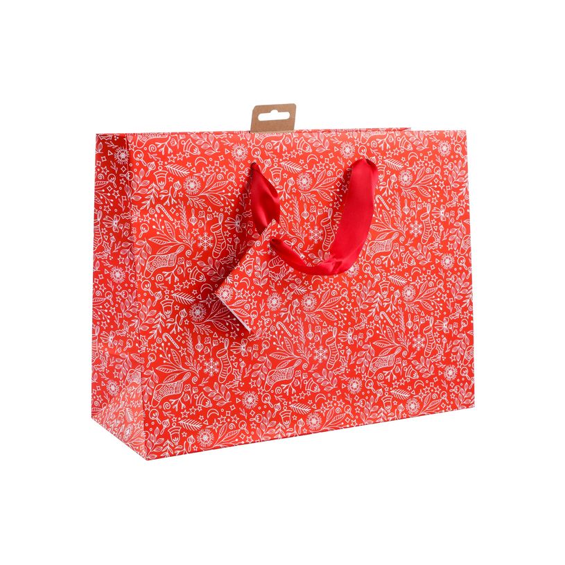 3329682129173-Clairefontaine Santa - Sac cadeau - 32 cm x 13 cm x 24.5 cm - rouge et blanc-P_405235048_4-2
