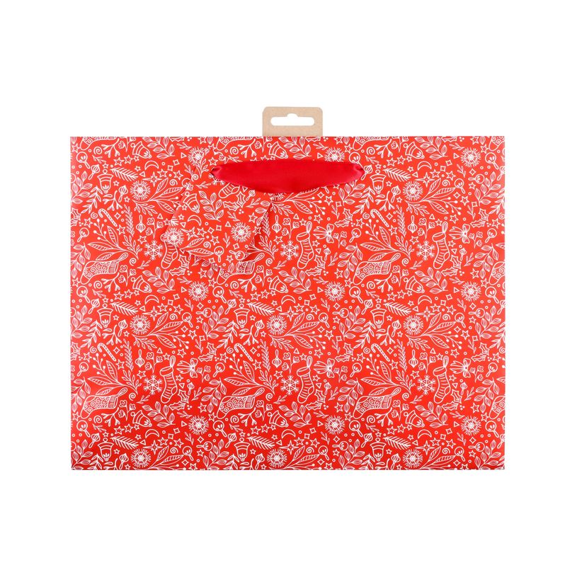 3329682129173-Clairefontaine Santa - Sac cadeau - 32 cm x 13 cm x 24.5 cm - rouge et blanc-P_405235048_5-3