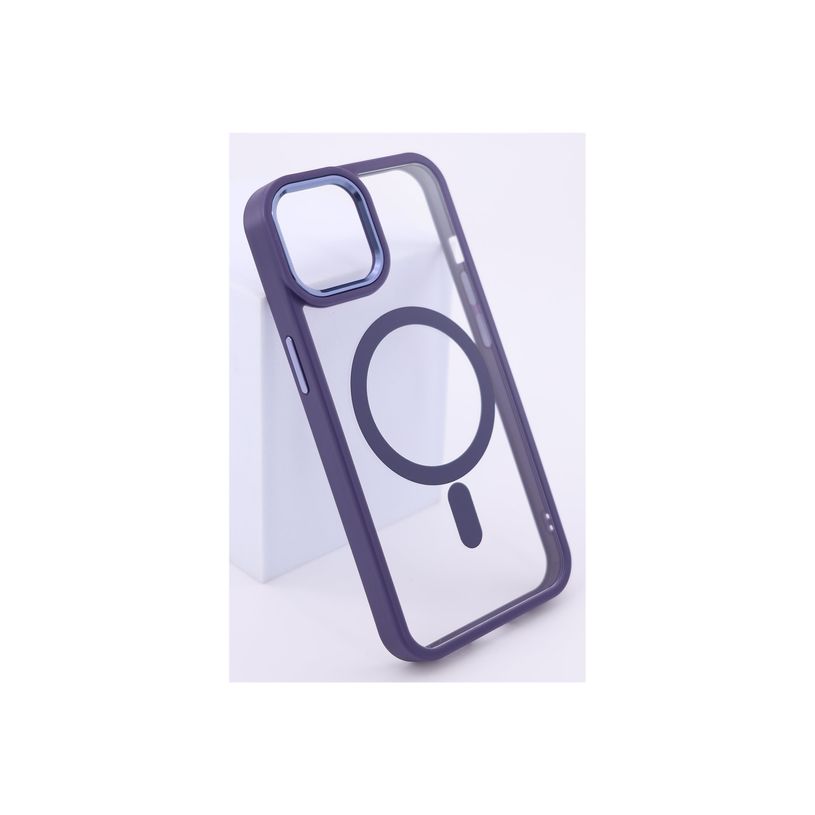 3701263529129-JAYM - Coque de protection pour téléphone portable - compatibilité avec MagSafe - violet -P_405235438_1-1