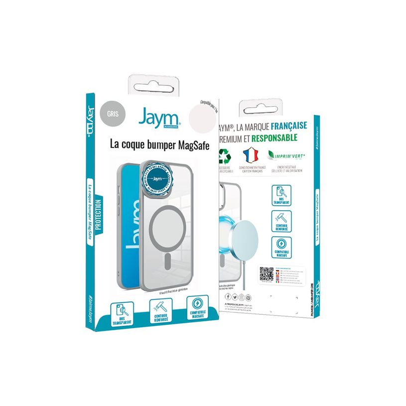 3701263529341-JAYM - Coque de protection pour téléphone portable - compatibilité avec MagSafe - polyuréthann-P_405235442_3-4