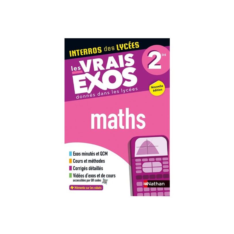 9782095038618-Maths Seconde - Programme 2024-2025 - Les vrais exos du BAC - + de 100 exercices avec corrigés détaillés - par Erick -P_405235469_4-3