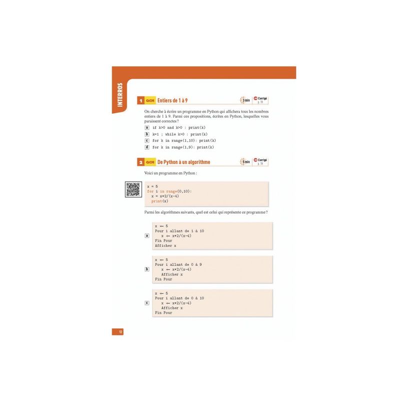 9782095038618-Maths Seconde - Programme 2024-2025 - Les vrais exos du BAC - + de 100 exercices avec corrigés détaillés - par Erick -P_405235469_9-8